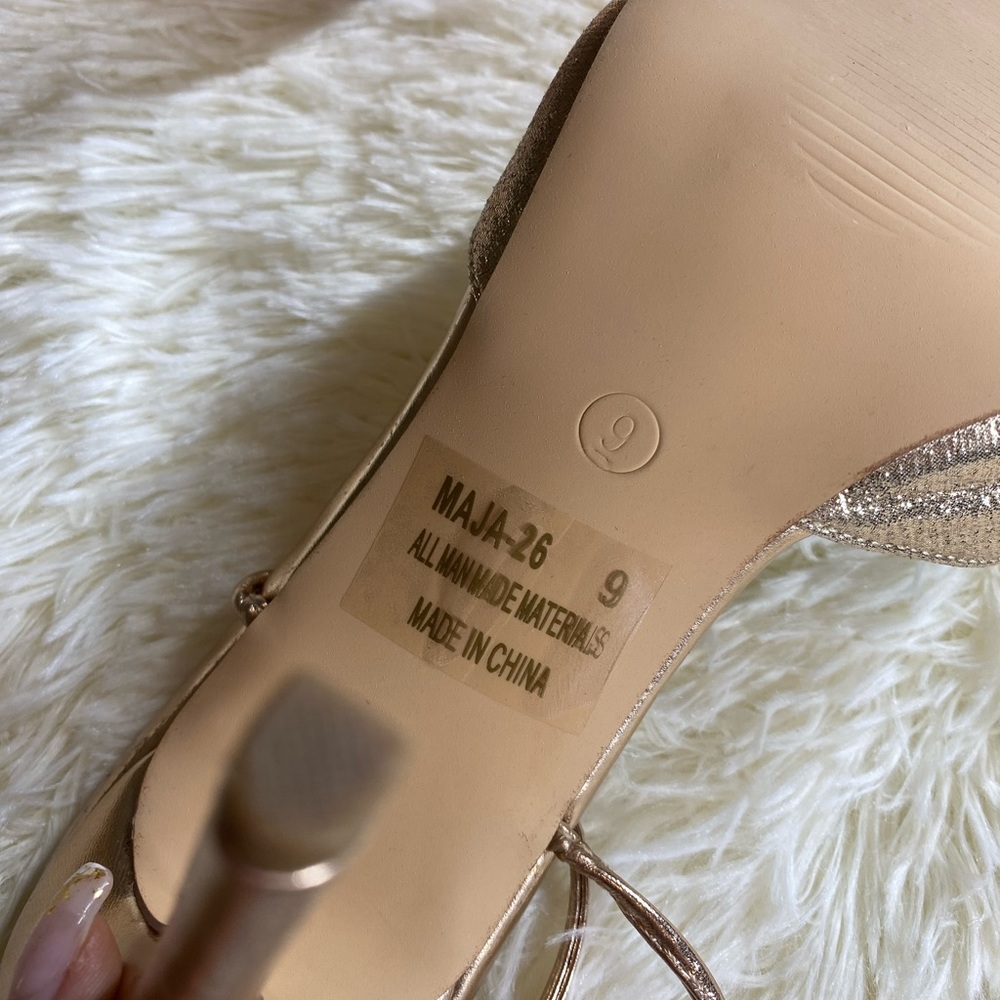 Pointed Rhinestone Lace-Up Heels - Picture 8 of 10